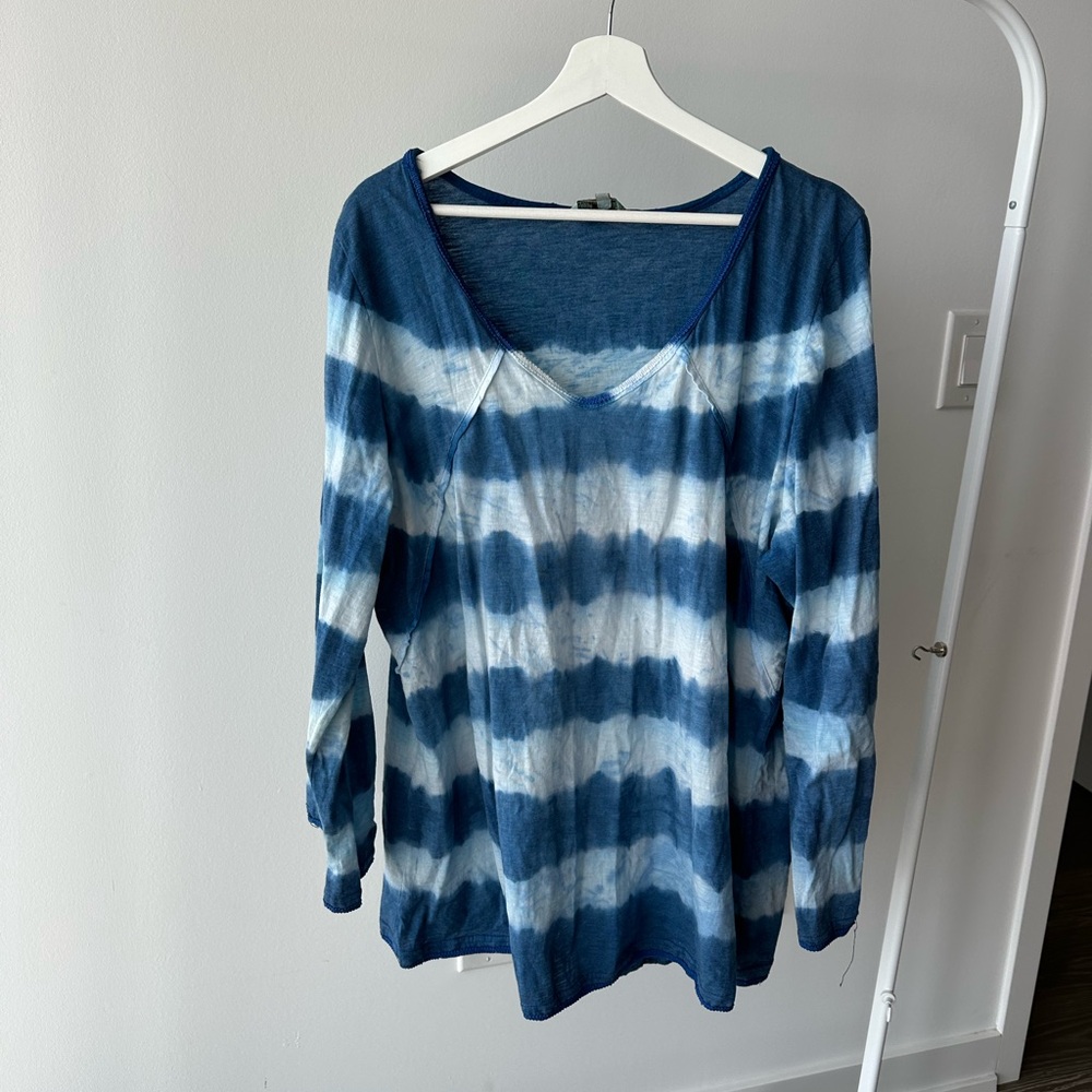 Blue Tie Dye long sleeve shirt